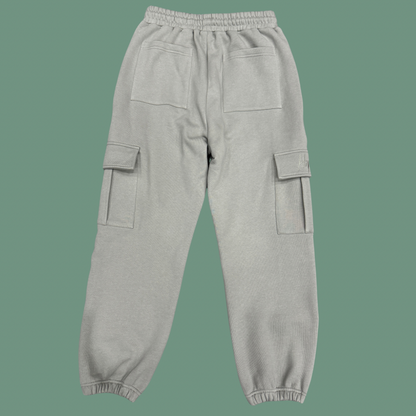 6 Pocket Embroidered Sweat Pants - Steel Grey