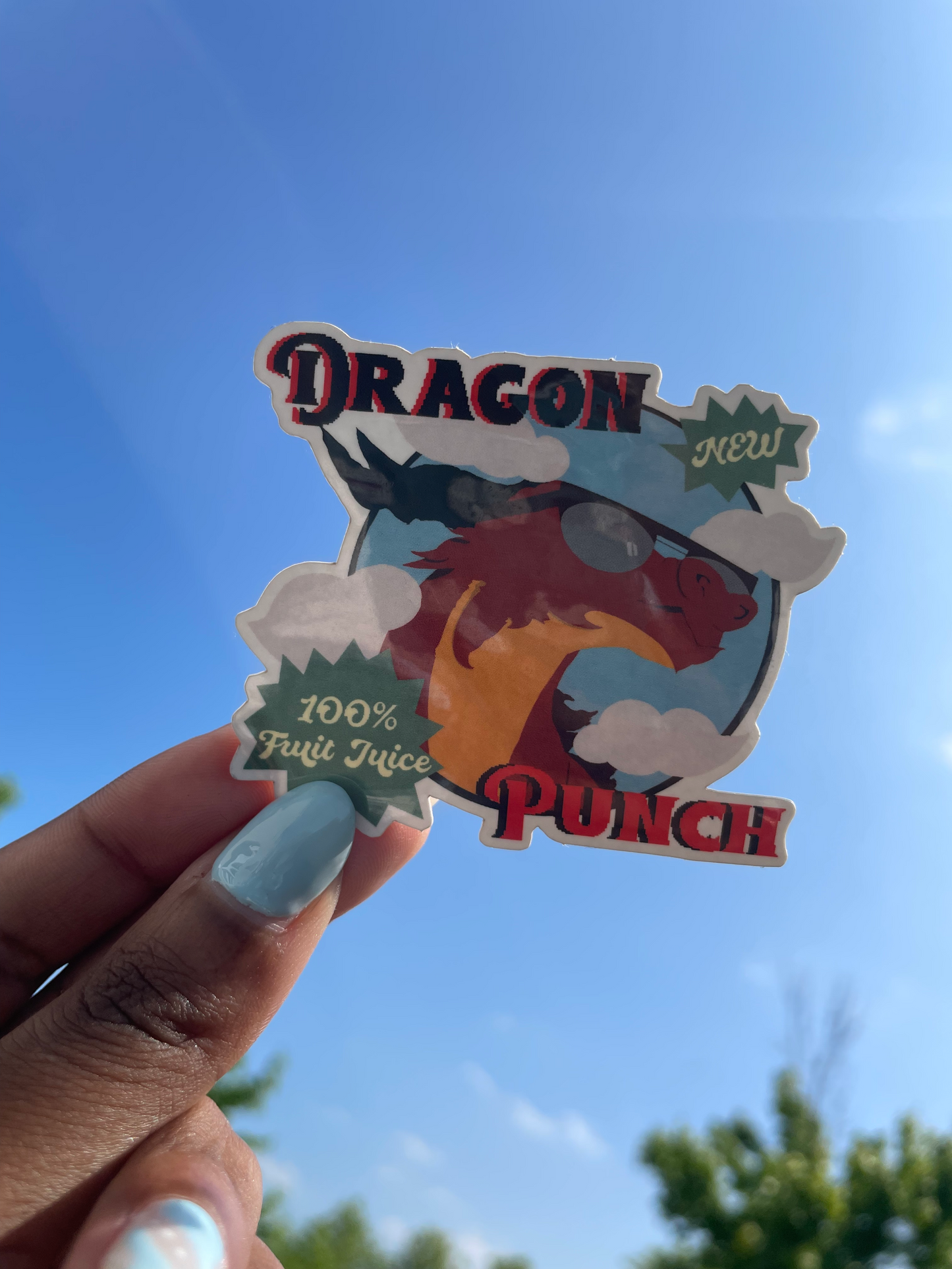 Dragon Punch Sticker
