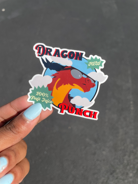 Dragon Punch Sticker